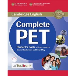 Complete PET Student's Book without Answers with CD-ROM and Testbank