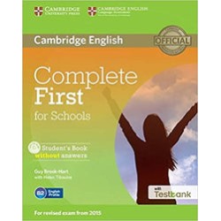 Complete First for Schools Student's Book without Answers with CD-ROM and Testbank