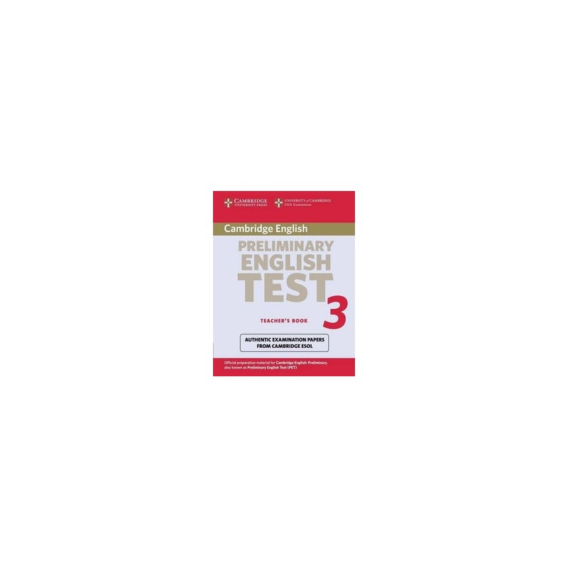 Cambridge PET 2ed Teacher's Book 3