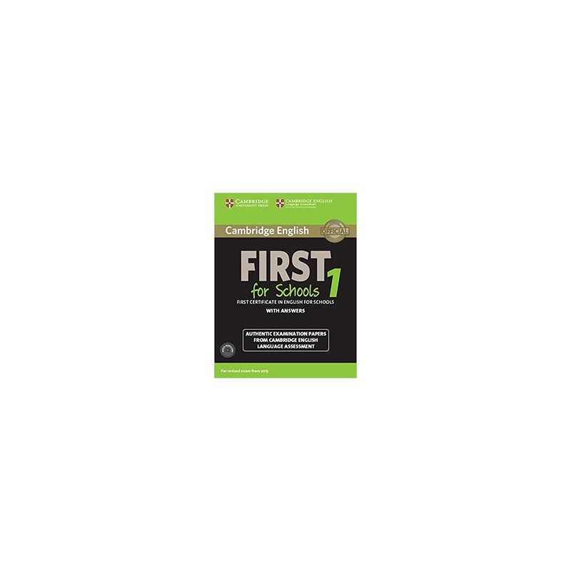 Cambridge English First for Schools for revised exam from 2015 Student's Book Pack 1
