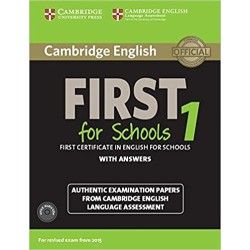 Cambridge English First for Schools for revised exam from 2015 Student's Book Pack 1